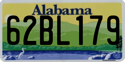AL license plate 62BL179