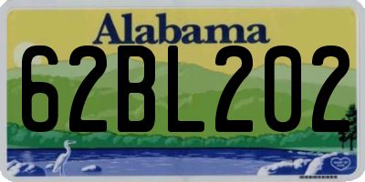 AL license plate 62BL202