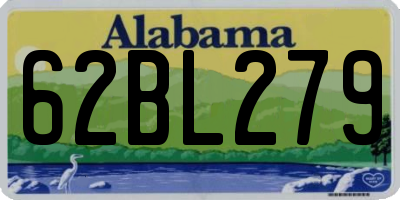 AL license plate 62BL279