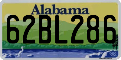 AL license plate 62BL286