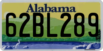 AL license plate 62BL289