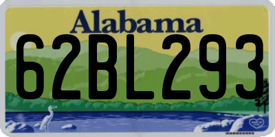 AL license plate 62BL293