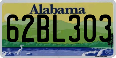 AL license plate 62BL303
