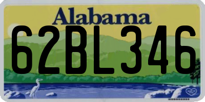 AL license plate 62BL346
