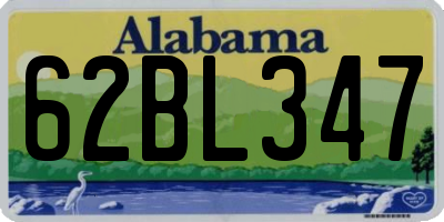 AL license plate 62BL347