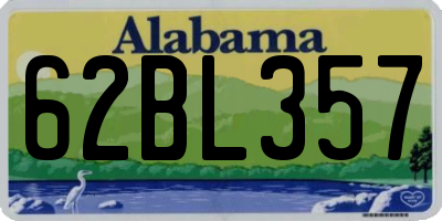 AL license plate 62BL357