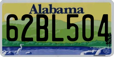 AL license plate 62BL504