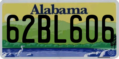 AL license plate 62BL606