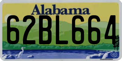 AL license plate 62BL664