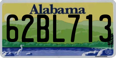 AL license plate 62BL713