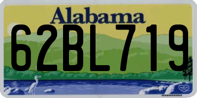 AL license plate 62BL719