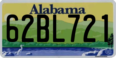 AL license plate 62BL721