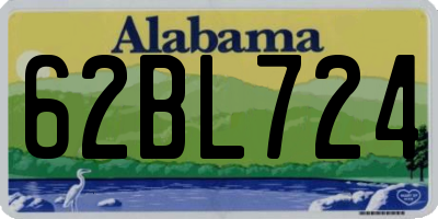 AL license plate 62BL724