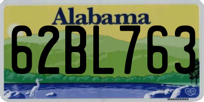 AL license plate 62BL763