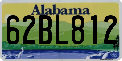 AL license plate 62BL812