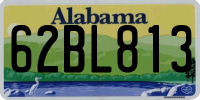 AL license plate 62BL813