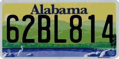 AL license plate 62BL814