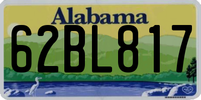 AL license plate 62BL817