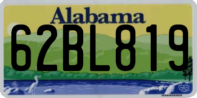 AL license plate 62BL819