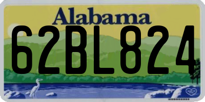 AL license plate 62BL824