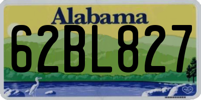 AL license plate 62BL827