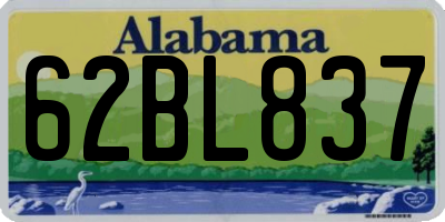 AL license plate 62BL837