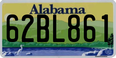 AL license plate 62BL861