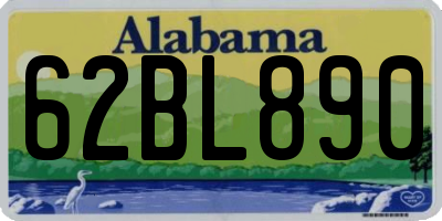 AL license plate 62BL890