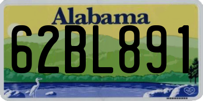 AL license plate 62BL891