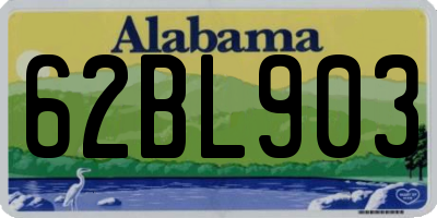 AL license plate 62BL903