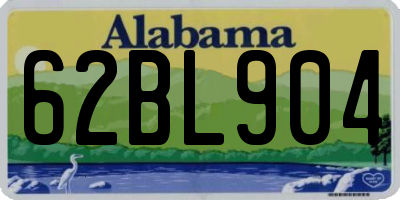 AL license plate 62BL904