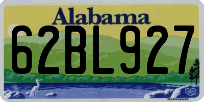 AL license plate 62BL927