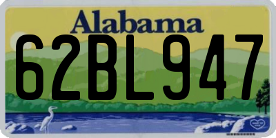AL license plate 62BL947