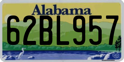 AL license plate 62BL957