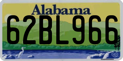 AL license plate 62BL966