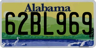 AL license plate 62BL969