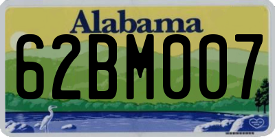 AL license plate 62BM007