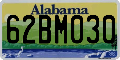 AL license plate 62BM030