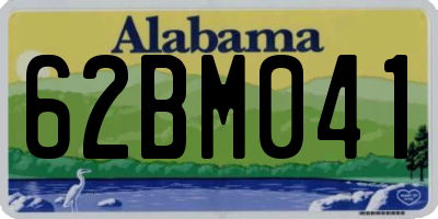 AL license plate 62BM041