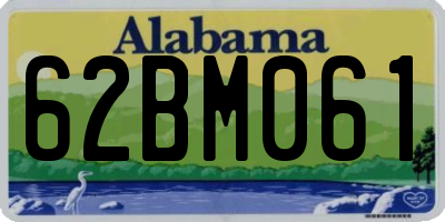 AL license plate 62BM061