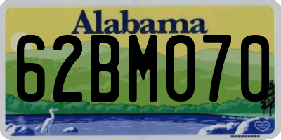 AL license plate 62BM070
