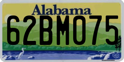AL license plate 62BM075