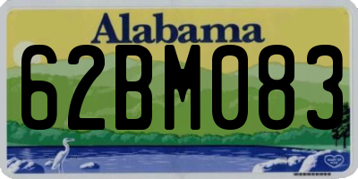 AL license plate 62BM083