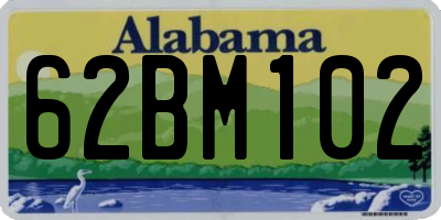 AL license plate 62BM102