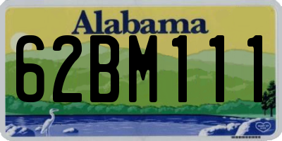 AL license plate 62BM111