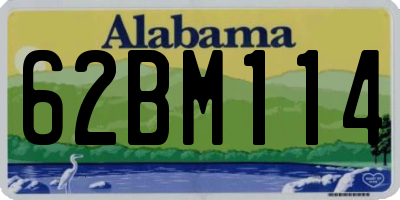 AL license plate 62BM114