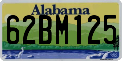 AL license plate 62BM125