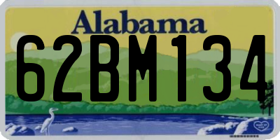 AL license plate 62BM134