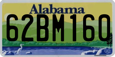 AL license plate 62BM160