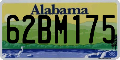 AL license plate 62BM175